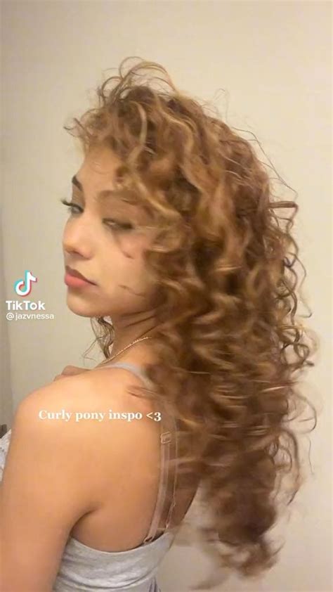 cute easy curly hair style ponytail inspo :) | Curly hair styles, Short ...