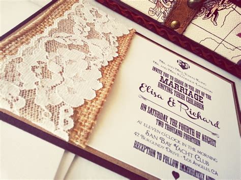 32+ Great Picture of Rustic Lace Wedding Invitations - regiosfera.com