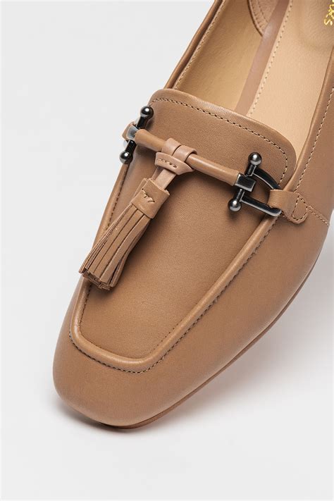 Clarks, Мокасини с пискюли Pure 2, Светлокафяв, 5 - eMAG.bg