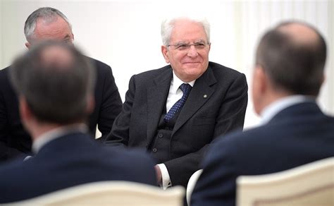 Встреча с Президентом Италии Серджо Маттареллой • Президент России