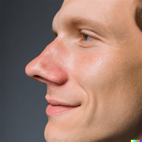 man   perfectly normal nose studio portrait rdalle