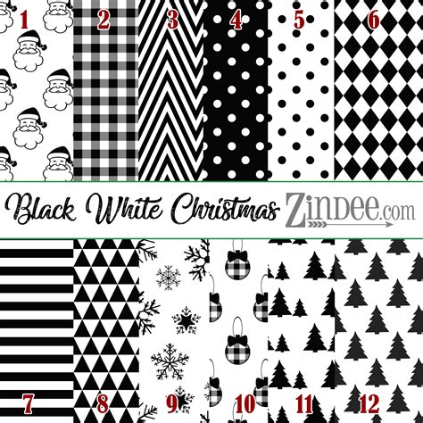 Black White Christmas