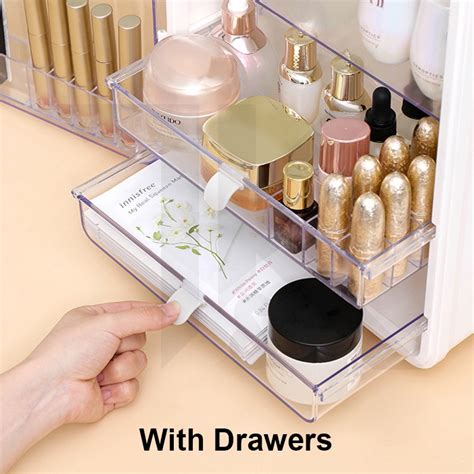 local makeup box  door dustproof cosmetic organizer storage box