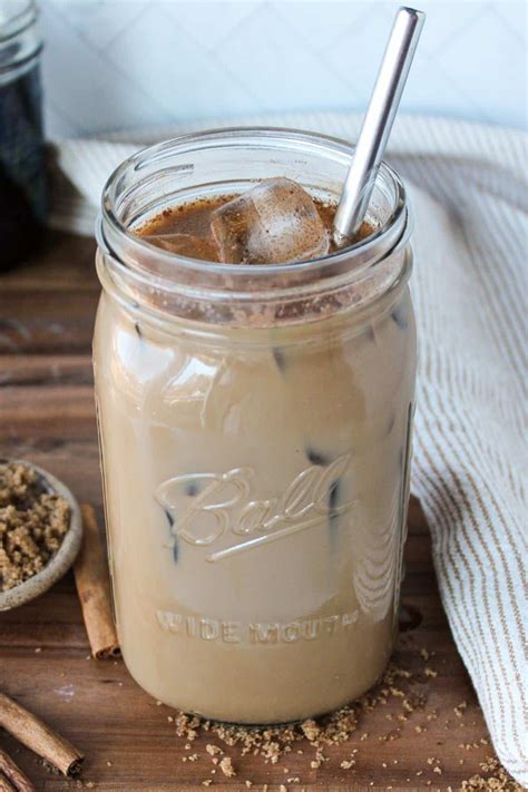 Iced Brown Sugar Coffee - The Balanced Nutritionist