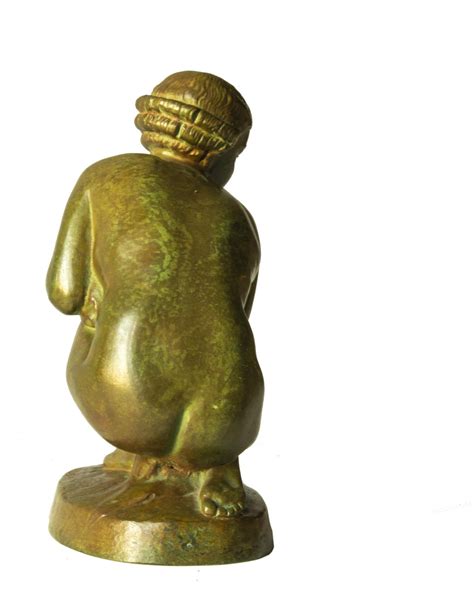 French Art Deco Bronze Figure of a Nude by Lucien Charles Edouard