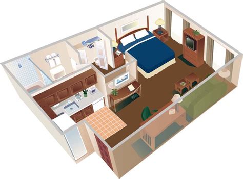 400 Sq Ft Studio Apartment Floor Plan - Galbreath Violet