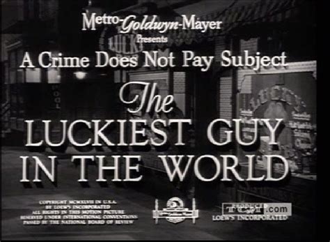 The Luckiest Guy in the World (1947) |Every Oscar Ever