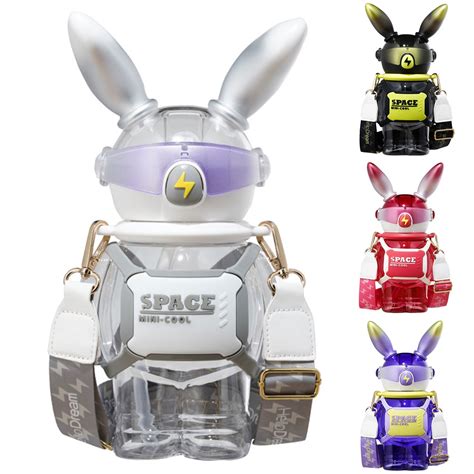 HomeCozy 1100ml Straw Bottle High Capacity Leak-proof Transparent