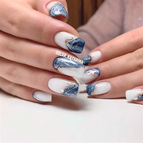 Море маникюр | Wave nails, Shiny nails designs, Red acrylic nails