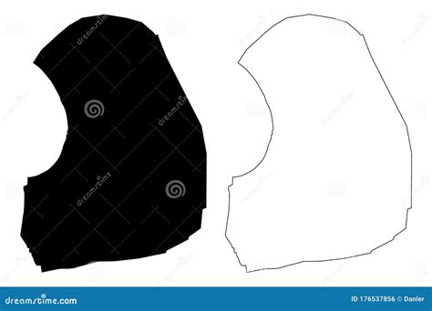 Kokshetau City Republic of Kazakhstan, Akmola Province Map Vector ...
