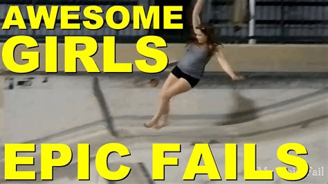 Awesome GIRLS Epic Fails December 2014 - YouTube