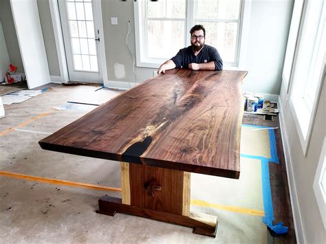 Live Edge Black Walnut Dining Table Timber Falls, Walnut Dining Table ...