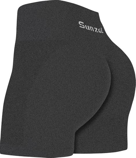 Sunzel Butt Scrunch Seamless Shorts, Womens 5 Inch Workout Shorts High