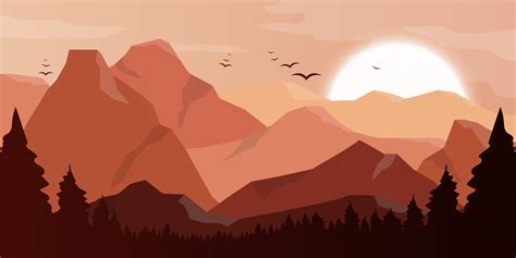 Mountain beautiful landscape background vector design illustration ...