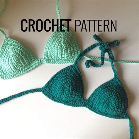 Basic Bikini Top Crochet Pattern, Easy Crochet Pattern, Crochet Bikini
