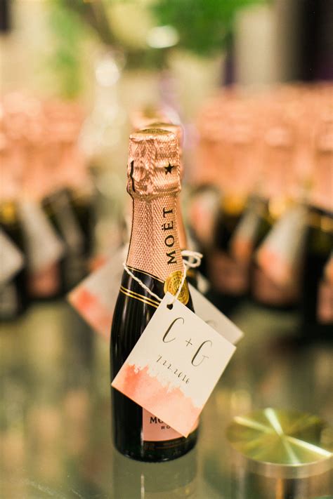 Mini Rosé Champagne Bottle Favor with Custom Tag in 2023 | Mini ...