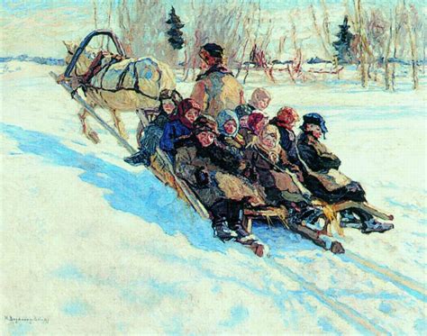 To school - Nikolay Bogdanov-Belsky - WikiArt.org - encyclopedia of ...