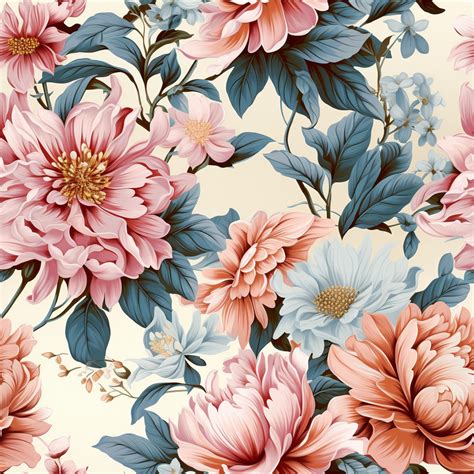 vintage seamless floral pattern  stock photo public domain pictures