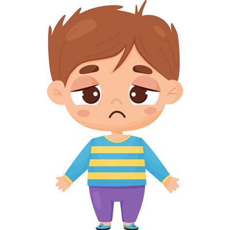 Boy Sad Cartoon