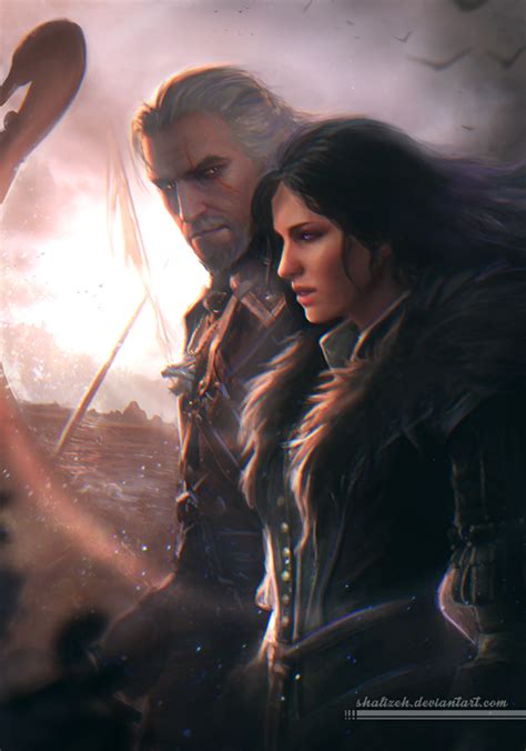 Geralt And Yennefer by shalizeh on DeviantArt
