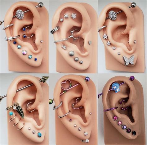 Ear Piercings Chart, Ear Peircings, Types Of Ear Piercings, Pretty Ear ...