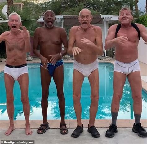 Four elderly gay men who joke they 'invented being gay' set internet ...