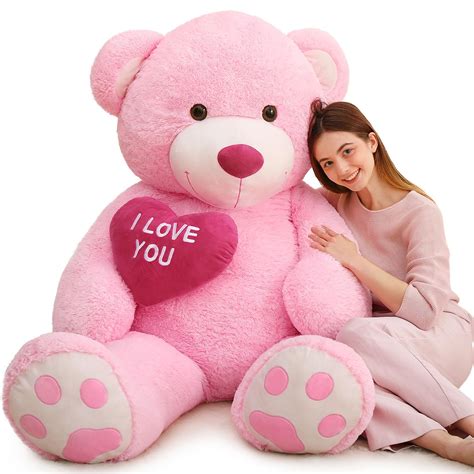 Amazon.com: MaoGoLan Giant Teddy Bear 6 Feet- I Love You Red Heart Big