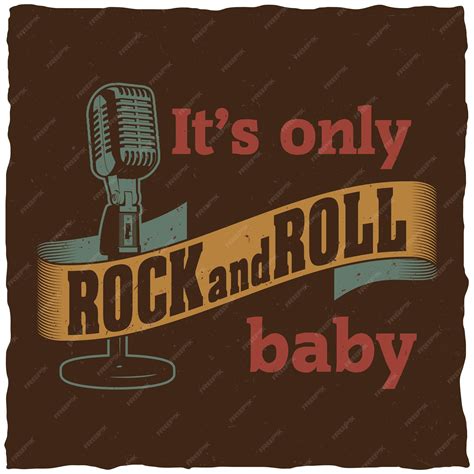 Premium Vector | Its only rock and roll