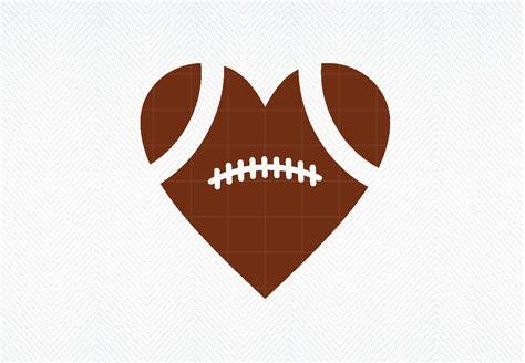 Football Heart SVG, Heart Football SVG, Graphic by SVG DEN · Creative ...