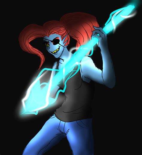 Undyne and Her Mighty Spear by Leahlozer on DeviantArt