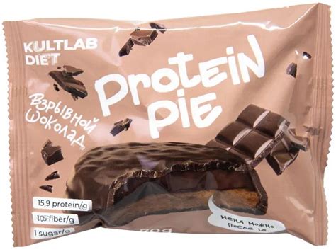 Протеиновое печенье KULTLAB Protein pie Взрывной шоколад | отзывы