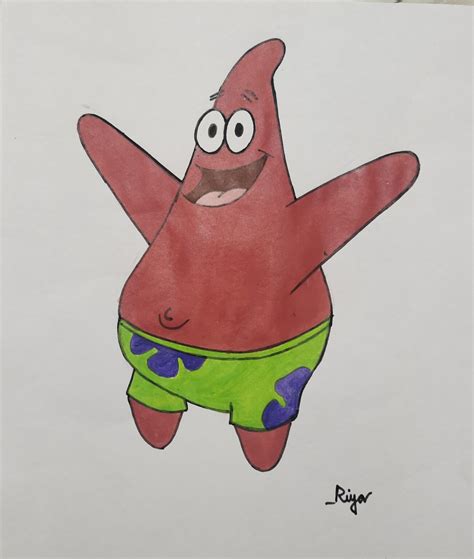 How to draw a Patrick Star Step by Step