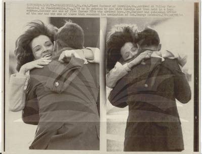 "POW Floyd Kushner Greeted by Wife"