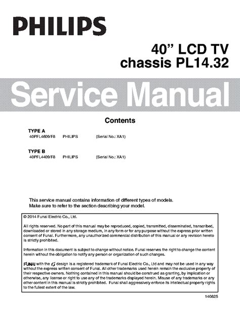 PHILIPS CHASSIS PL14.32 SM Service Manual download, schematics, eeprom ...