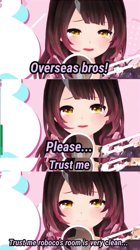 Roboco makes a heartfelt plea to kaigai-niki : Hololive