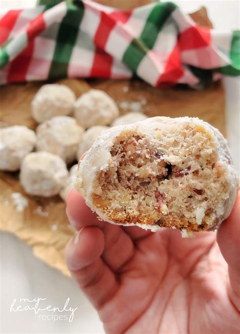 Pecan Ball Cookies - My Heavenly Recipes