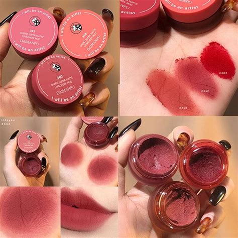 ลิปสติก เนื้อกำมะหยี่ DAIMANPU สีสวยจี๊ด ทาแก้ม ปาก สวยในปุกเดียว ...