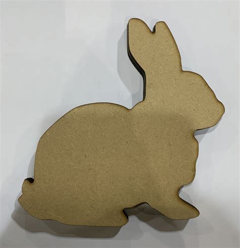 Rabbit Outline (Design 1) – Ross Papercraft