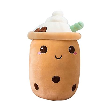 Brown Boba Plush, Boba Plush Boba Stuffy, Brown Boba Tea Plush Boba Tea Pillow Bubble Tea Cup ...