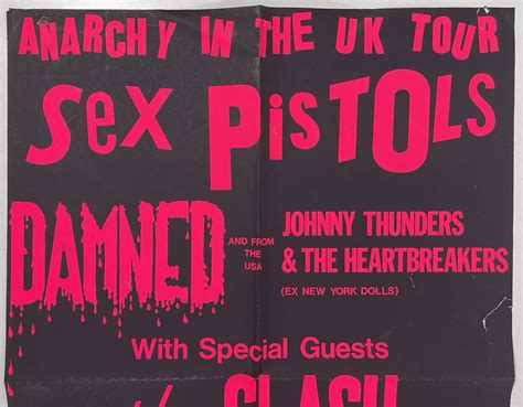 Lot 581 - THE SEX PISTOLS - ORIGINAL ANARCHY TOUR