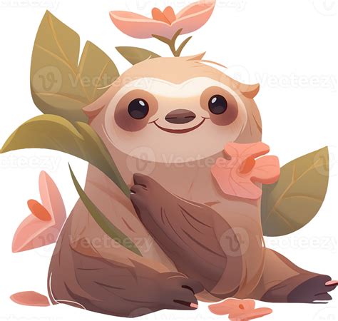 slothful serenity exploring  world  calm beings   png