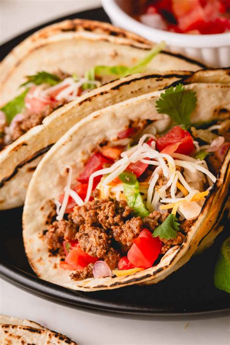 ground beef tacos recipe busy cooks