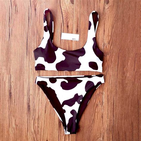 Plus cow print bikini panty – Artofit