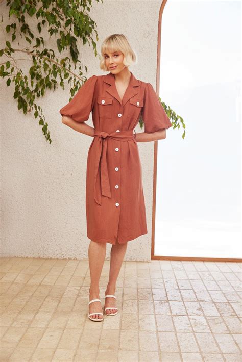 Calista Dress - Rust – First Design