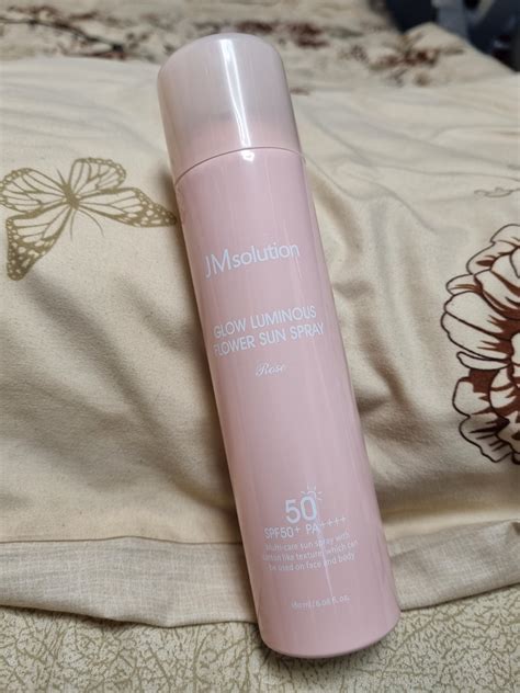 JM SOLUTION Солнцезащитный спрей Glow Luminous Flower Sun Spray Rose ...