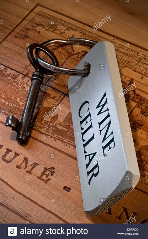 Key to wine cellar on French wooden wine box Stock Photo: 55227325 - Alamy