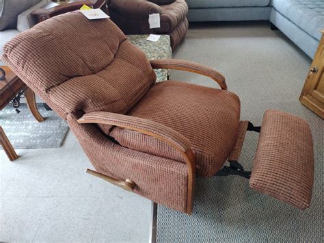 Lazboy Red Striped Rocker Recliner | Roth & Brader Furniture
