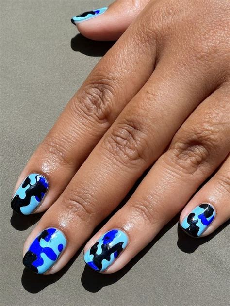 35+ Blue Camo Nail Designs | Sarah Scoop