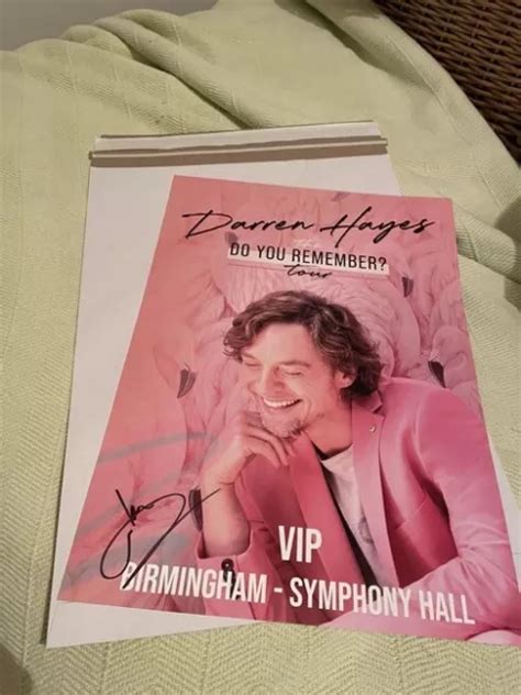 SIGNED VIP DARREN Hayes in concert at Poster at The Birmingham Symphony ...