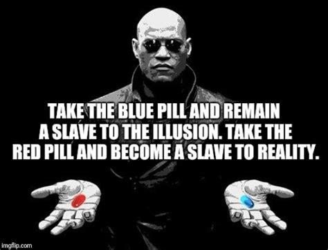What does ‘take the red or blue pill’ mean?